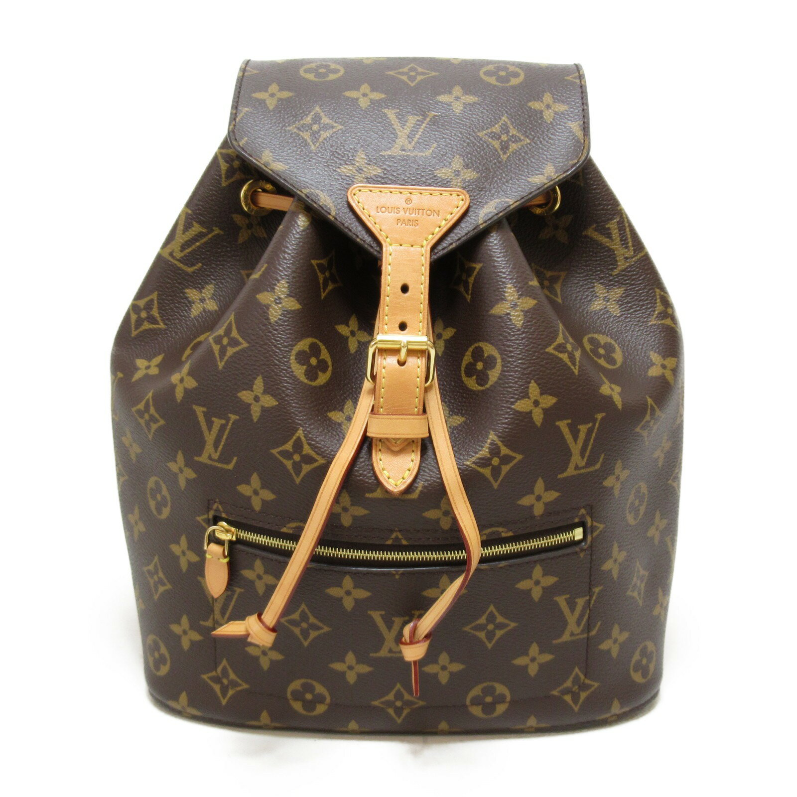 ▼8/18　09：59まで!全品ポイント5倍＆なくなり次第終了最大5万円OFFクーポン▼ ルイ・ヴィトン LOUIS VUITTON モンスリ リュックサック リュックサック バックパック バッグ PVCコーティングキャンバス モノグラム レディース ブラウン系 M43431 【中古】