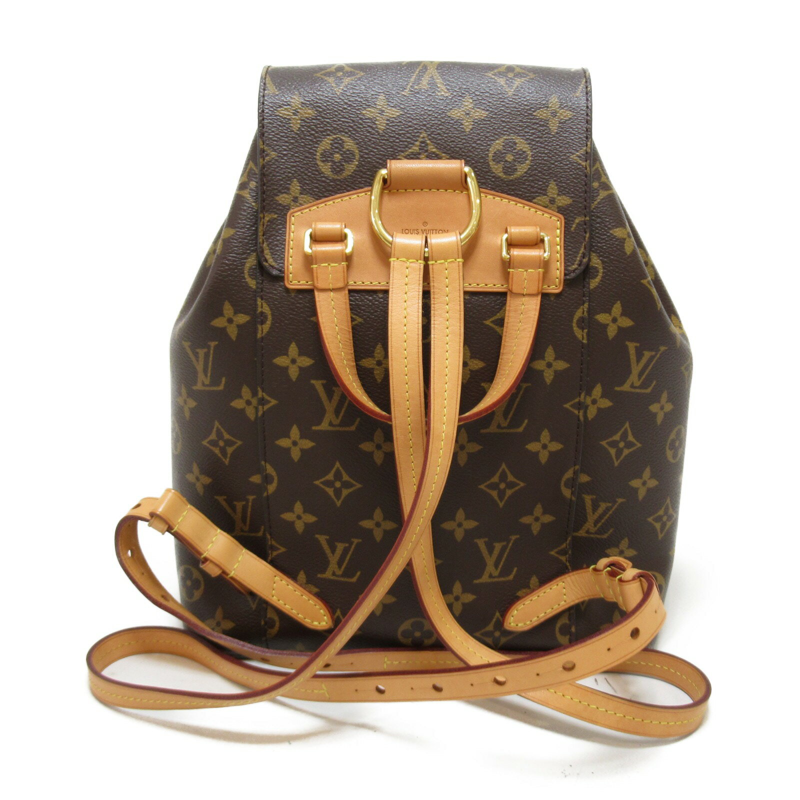 ▼8/18　09：59まで!全品ポイント5倍＆なくなり次第終了最大5万円OFFクーポン▼ ルイ・ヴィトン LOUIS VUITTON モンスリ リュックサック リュックサック バックパック バッグ PVCコーティングキャンバス モノグラム レディース ブラウン系 M43431 【中古】