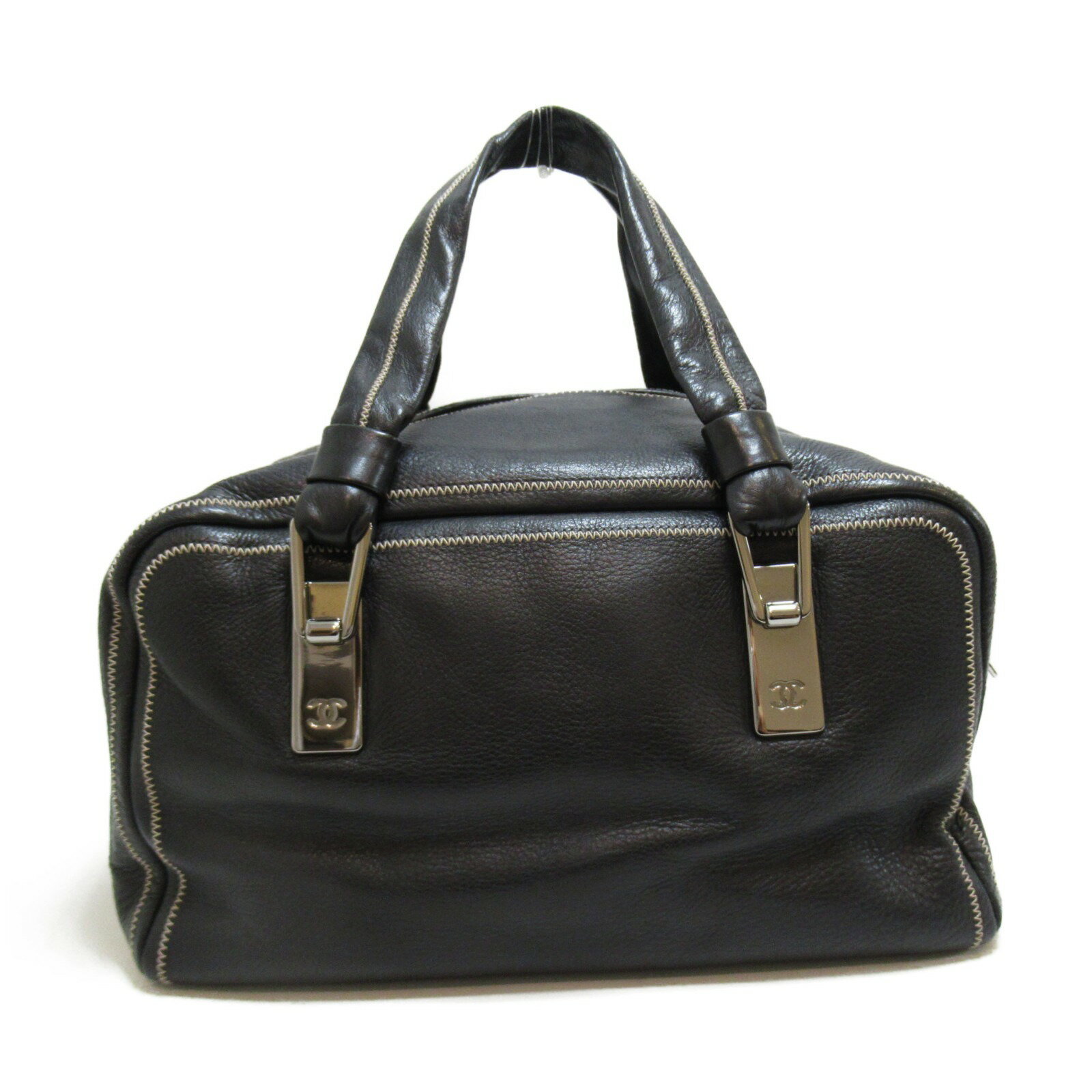 シャネル CHANEL ボストンバッグ ボストンバッグ バッグ レザー レディース ブラック系 【中古】のサムネイル