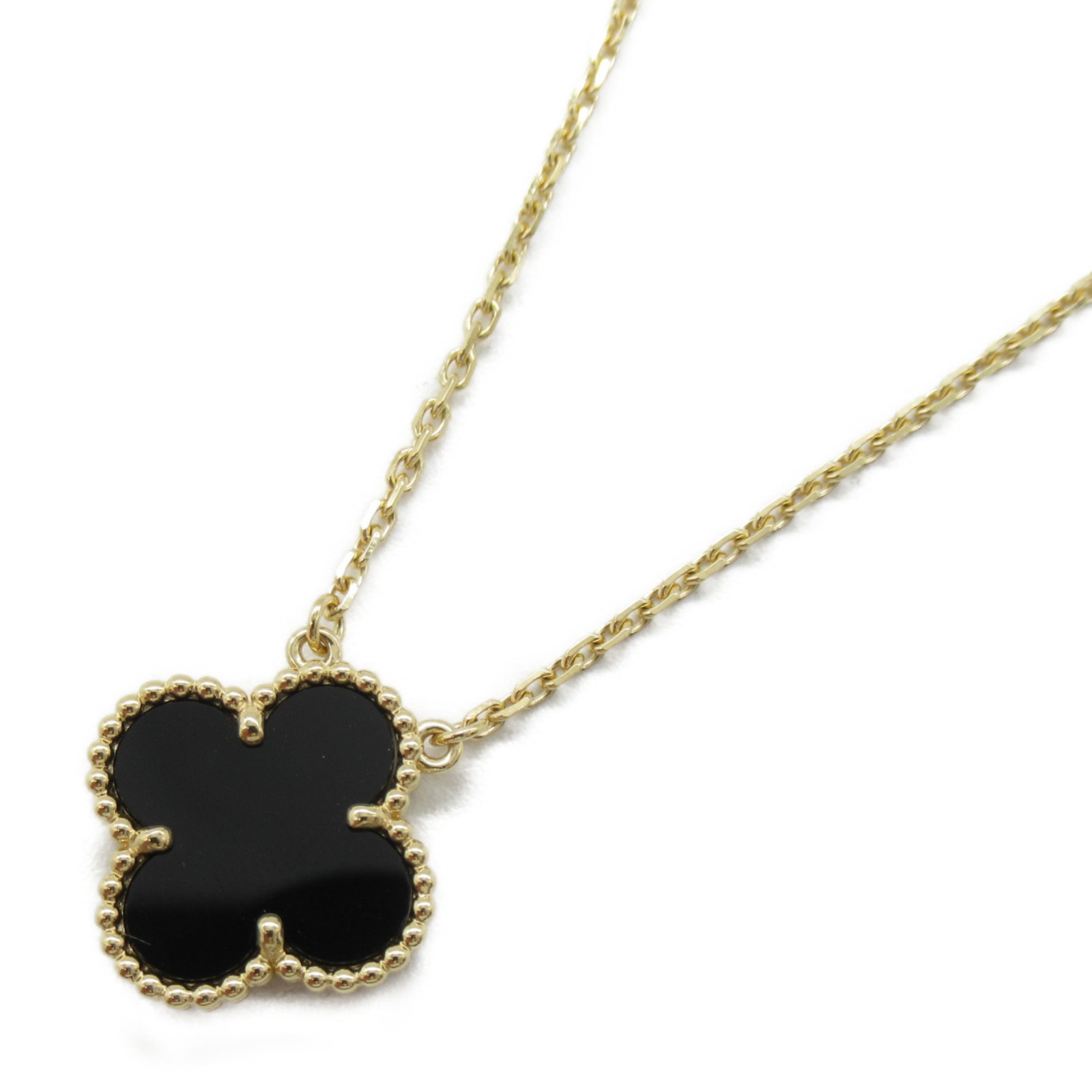 ヴァンクリーフ＆アーペル Van Cleef & Arpels ヴィンテージアルハンブラ ネックレス ネックレス ジュエリー K18（イエローゴールド） オニキス レディース ブラック系 【中古】のサムネイル