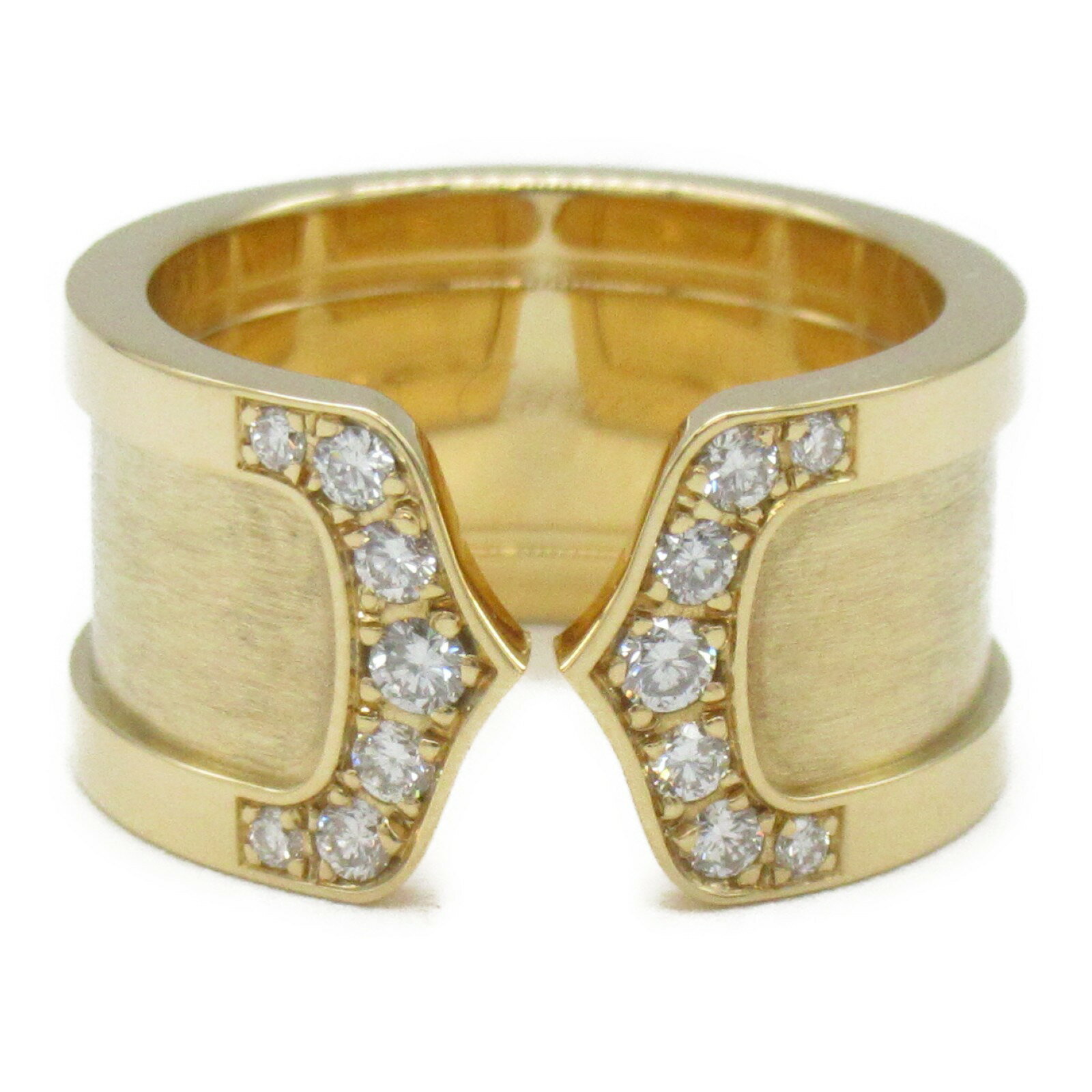 ▼9/5 10時から!全品ポイント5倍＆なくなり次第最大5万円OFFクーポン▼ カルティエ CARTIER 2C リング リング・指輪 ジュエリー K18 （イエローゴールド） ダイヤモンド レディース クリア系 【中古】 | ブランド アクセサリー 指輪