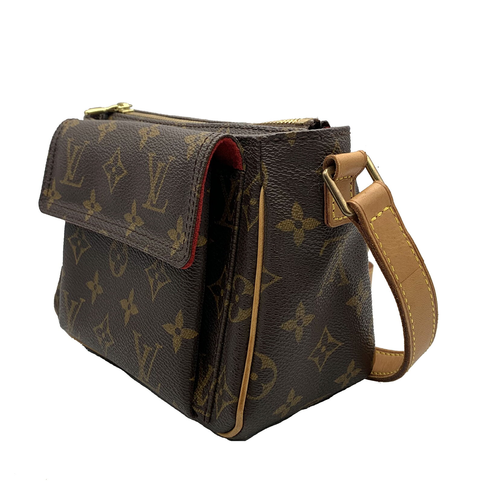 ルイ・ヴィトン LOUIS VUITTON ヴィバ・シテPM ショルダーバッグ バッグ PVCコーティングキャンバス モノグラム レディース ブラウン系 M51165 【中古】 | ブランド ブランドバッグ バック ショルダーバック ショルダー 肩掛け