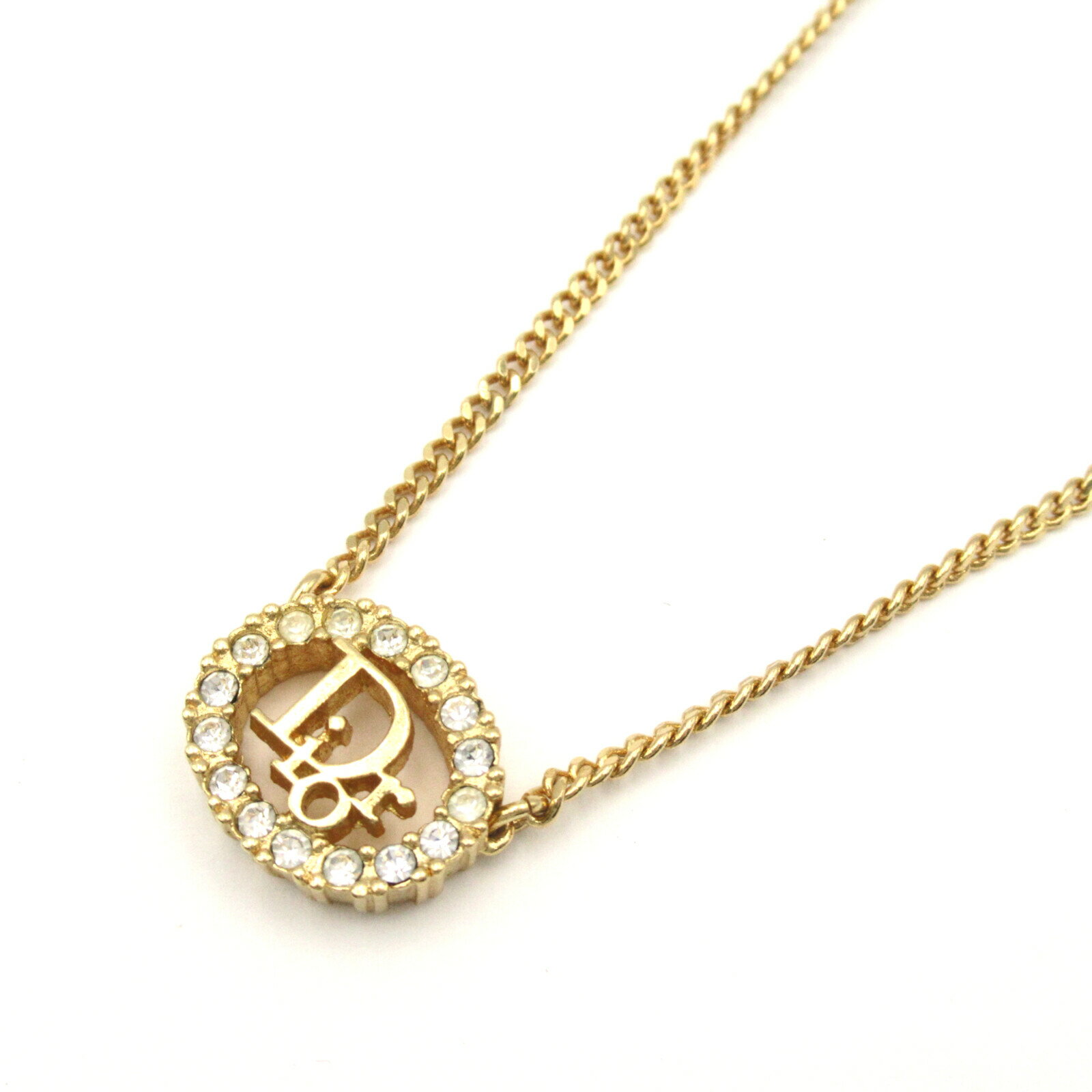 Dior ゴールドメッキ ネックレス パール付き クリスチャンディオール フェイクパール付きヴィンテージ