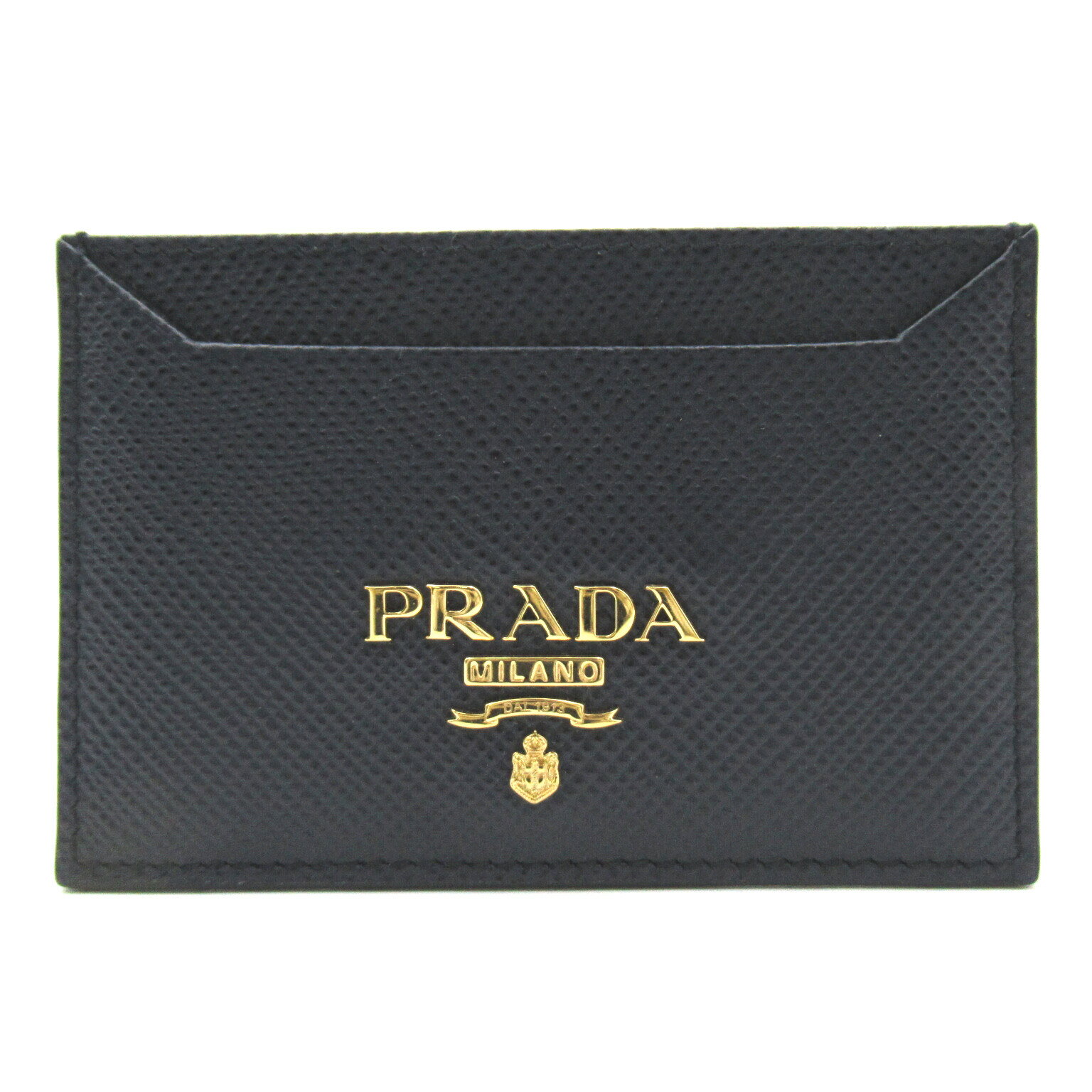 ▼9/1より!全品ポイント5倍＆なくなり次第終了最大3万円OFFクーポン▼ プラダ PRADA カードケース カードケース アクセサリー サフィアーノレザー メンズ レディース ネイビー系 【中古】