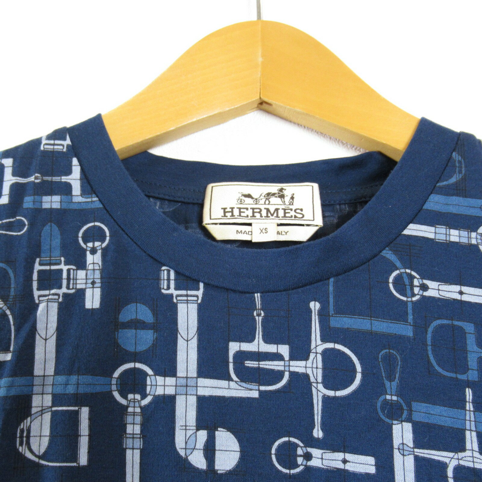 オンラインストア最安価格 HERMES エルメス 半袖 馬車 ロゴデザイン T