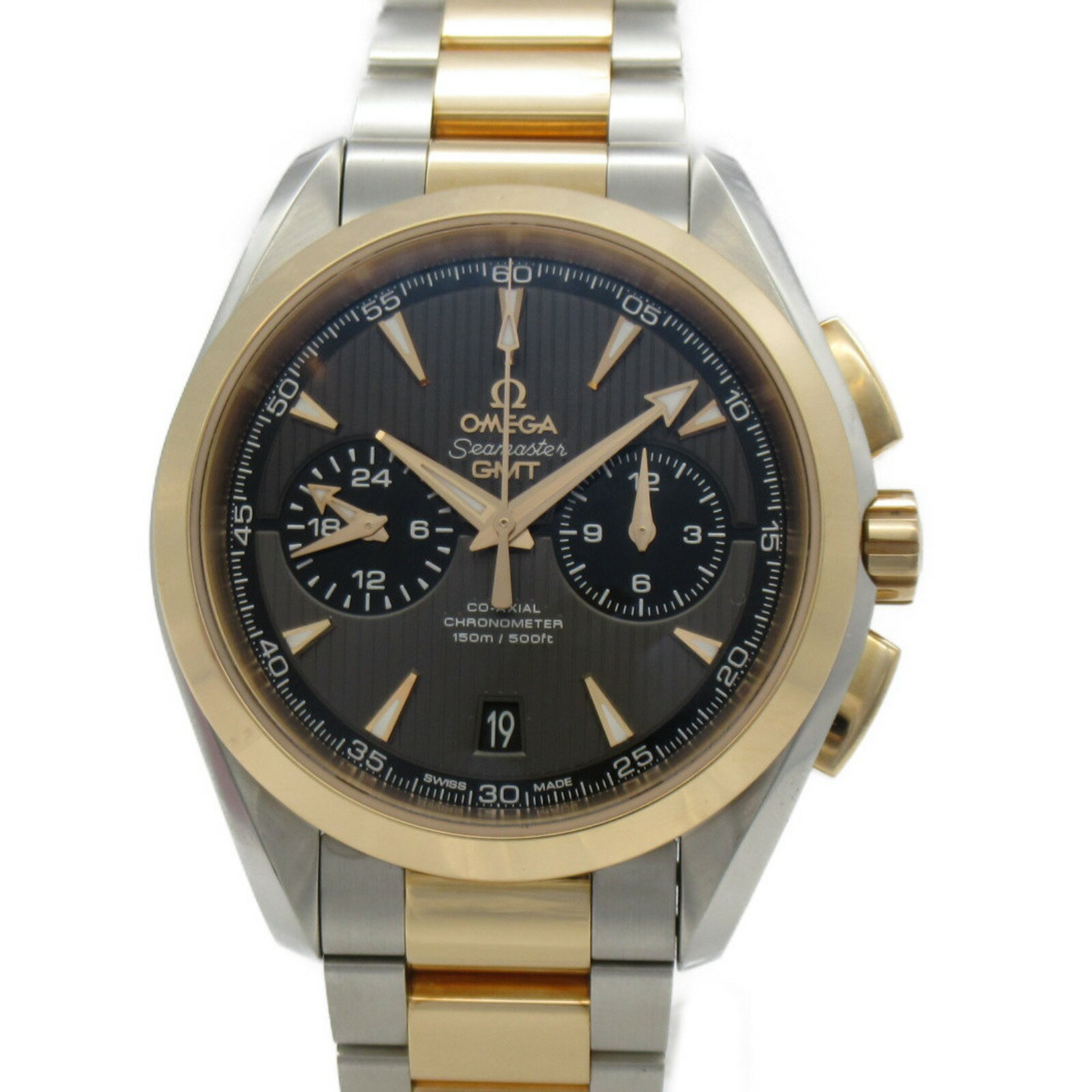 オメガ OMEGA シーマスター アクアテラGMTクロノグラフ 腕時計 ウォッチ 時計 K18PG （ピンクゴールド） ステンレススチール メンズ グレー系 231.20.43.52.06.001 【中古】 | ブランド ブランド時計 ブランド腕時計