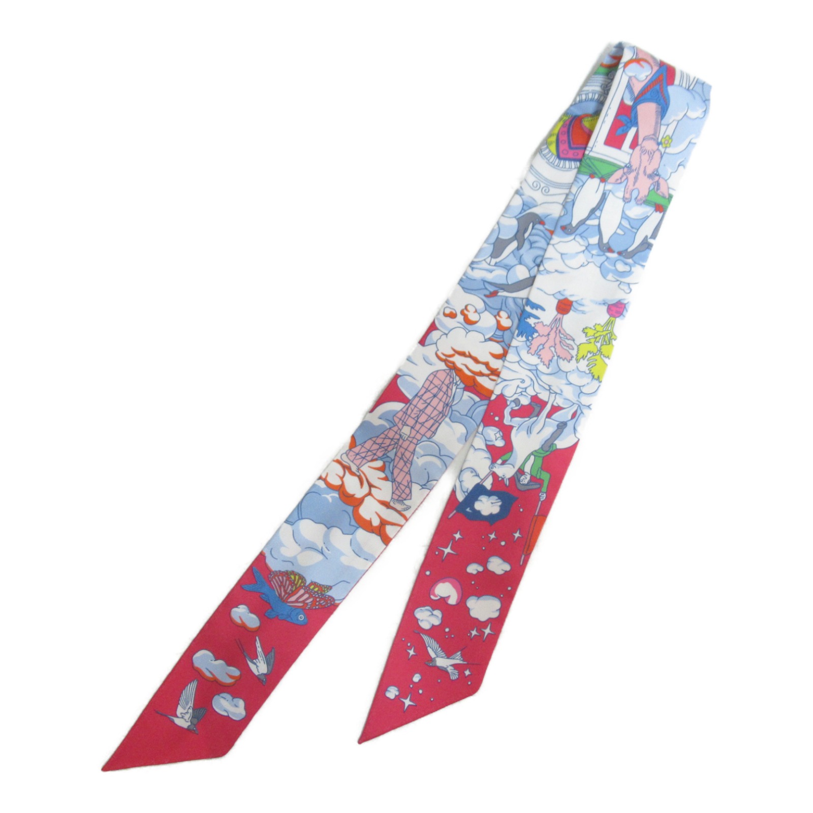 エルメス HERMES トゥイリー ツイリー スカーフ 衣料品 シルク レディース ピンク系 / マルチカラー 【中古】 | ブランドのサムネイル