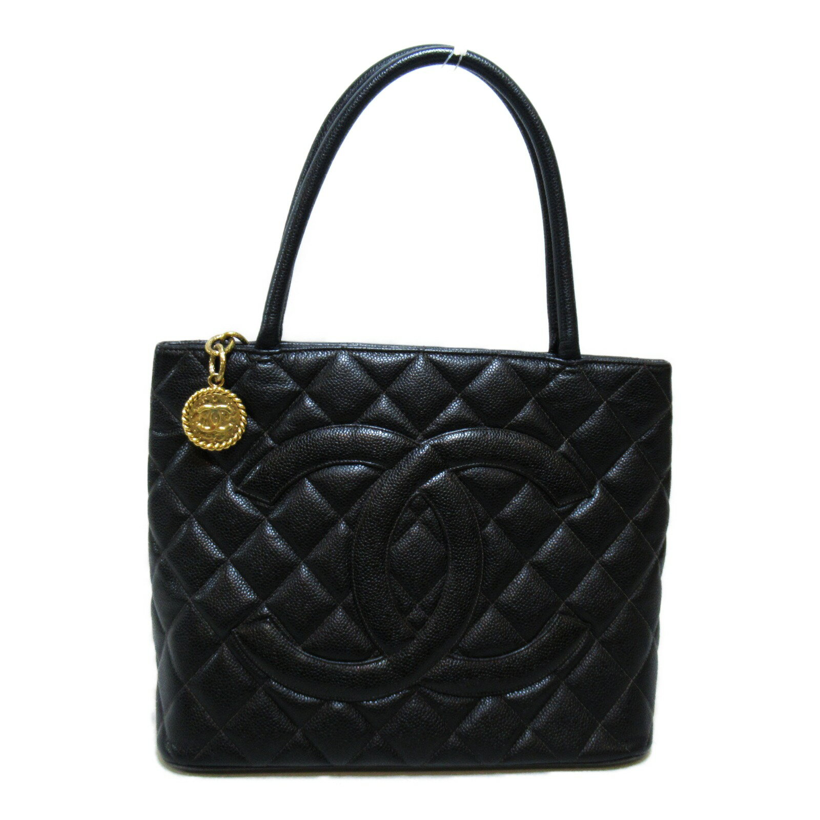 シャネル CHANEL 復刻トートバッグ トートバッグ バッグ キャビアスキン(グレインド カーフ) レディース ブラック系 【中古】のサムネイル