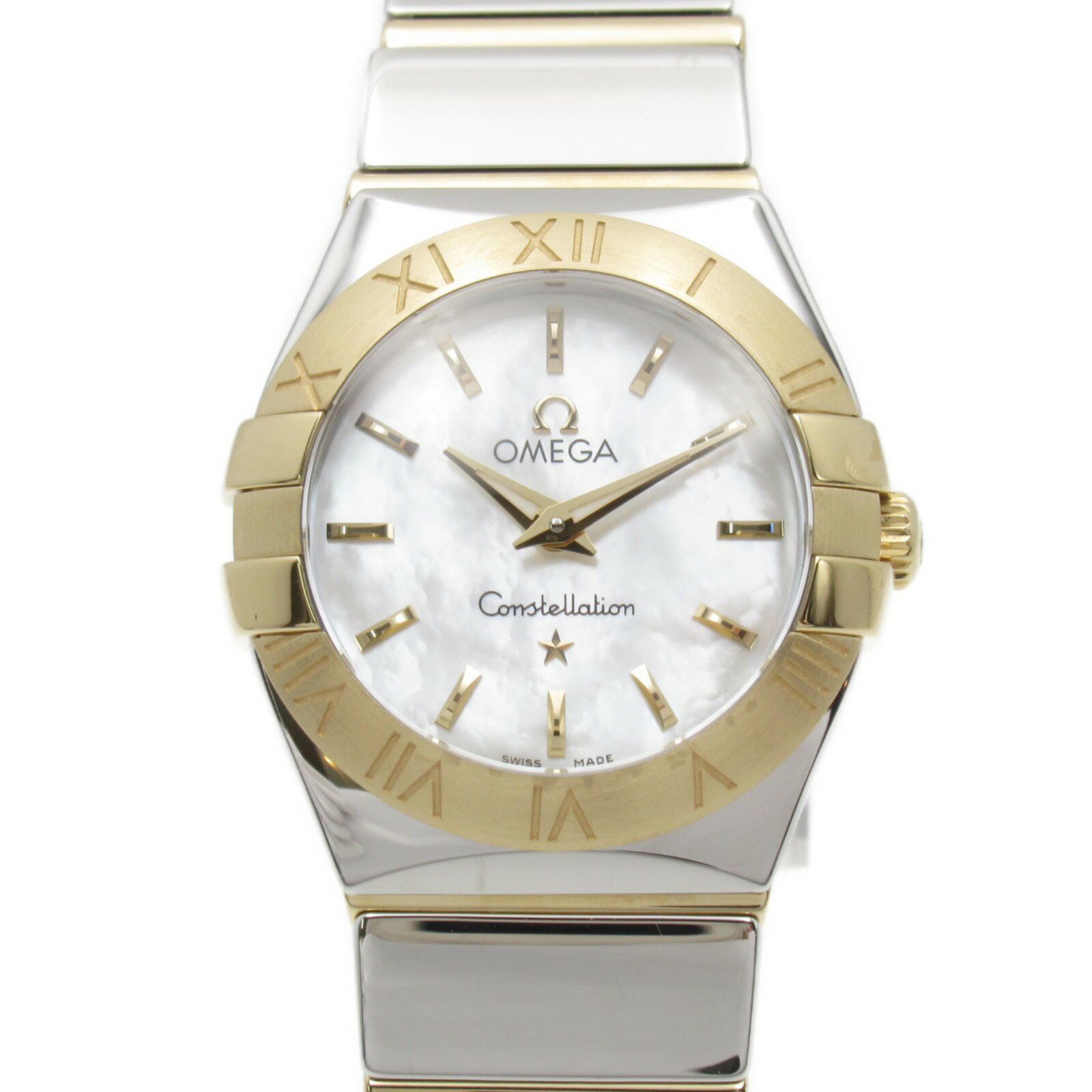 オメガ OMEGA コンステレーション ポリッシュ 腕時計 時計 K18 （イエローゴールド） ステンレススチール レディース ホワイト系 シェル 123.20.24.60.05.004 【中古】 | ブランド ブランド時計 ブランド腕時計 ウォッチ
