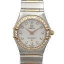 オメガ OMEGA コンステレーション ダイヤベゼル 腕時計 時計 K18PG （ピンクゴールド） ステンレススチール レディース ホワイト系 シェル 1360.75 【中古】 | ブランド ブランド時計 ブランド腕時計 ウォッチ