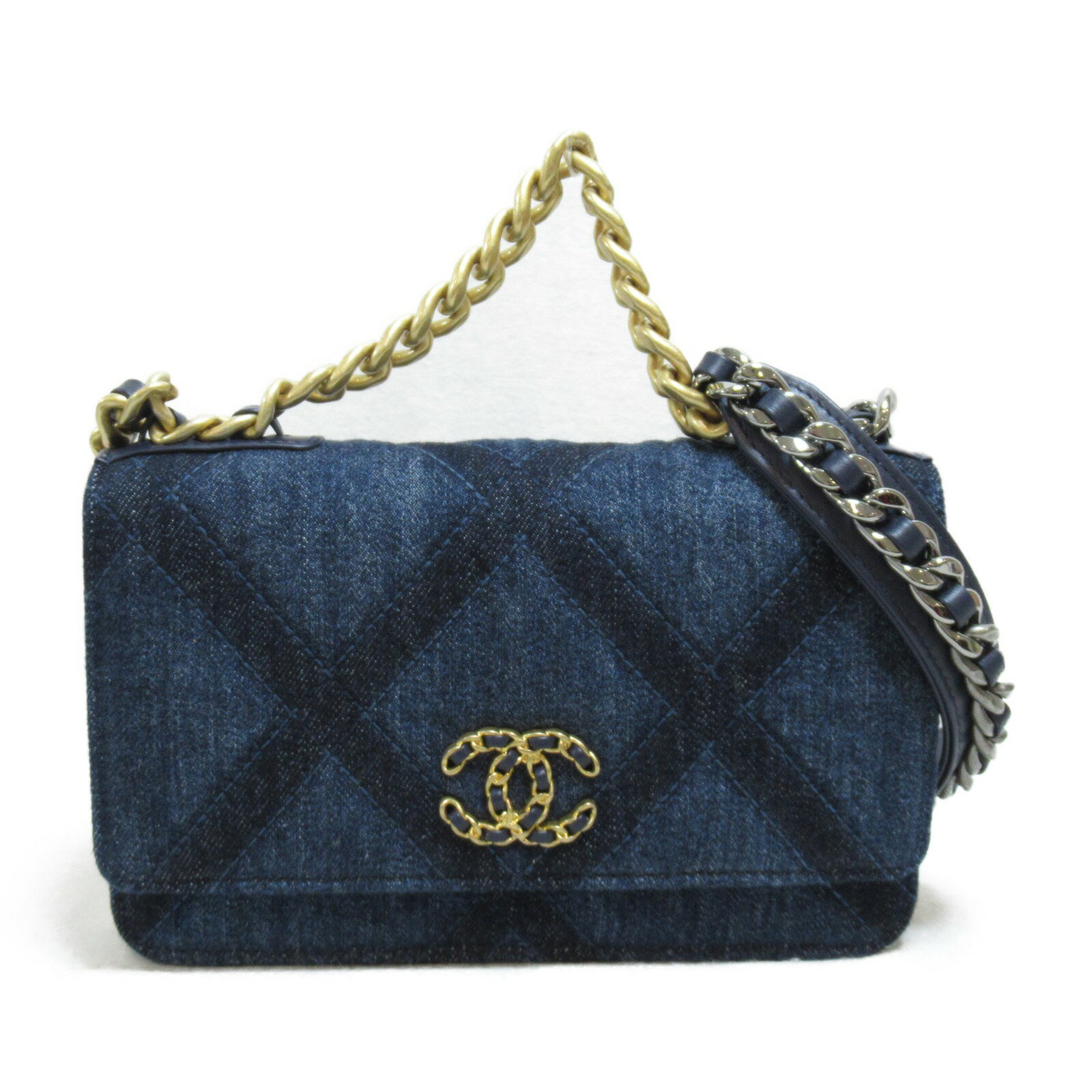 (シャネル)AP0674デニム☆チェーンウォレット☆チャーム付 楽天市場】シャネル CHANEL 19 チェーンウォレット ショルダー