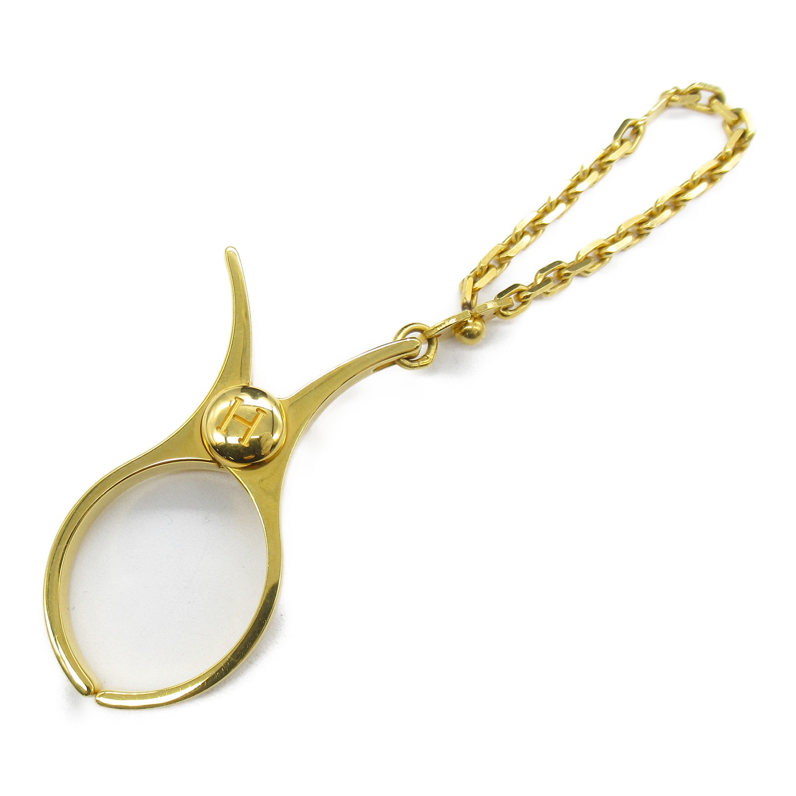 ▼8/10まで!最大4万円OFFクーポン＆全品対象ポイント5倍▼エルメス HERMES グローブホルダー アクセサリー GP（ゴールドメッキ） レディース ゴールド系 【中古】のサムネイル