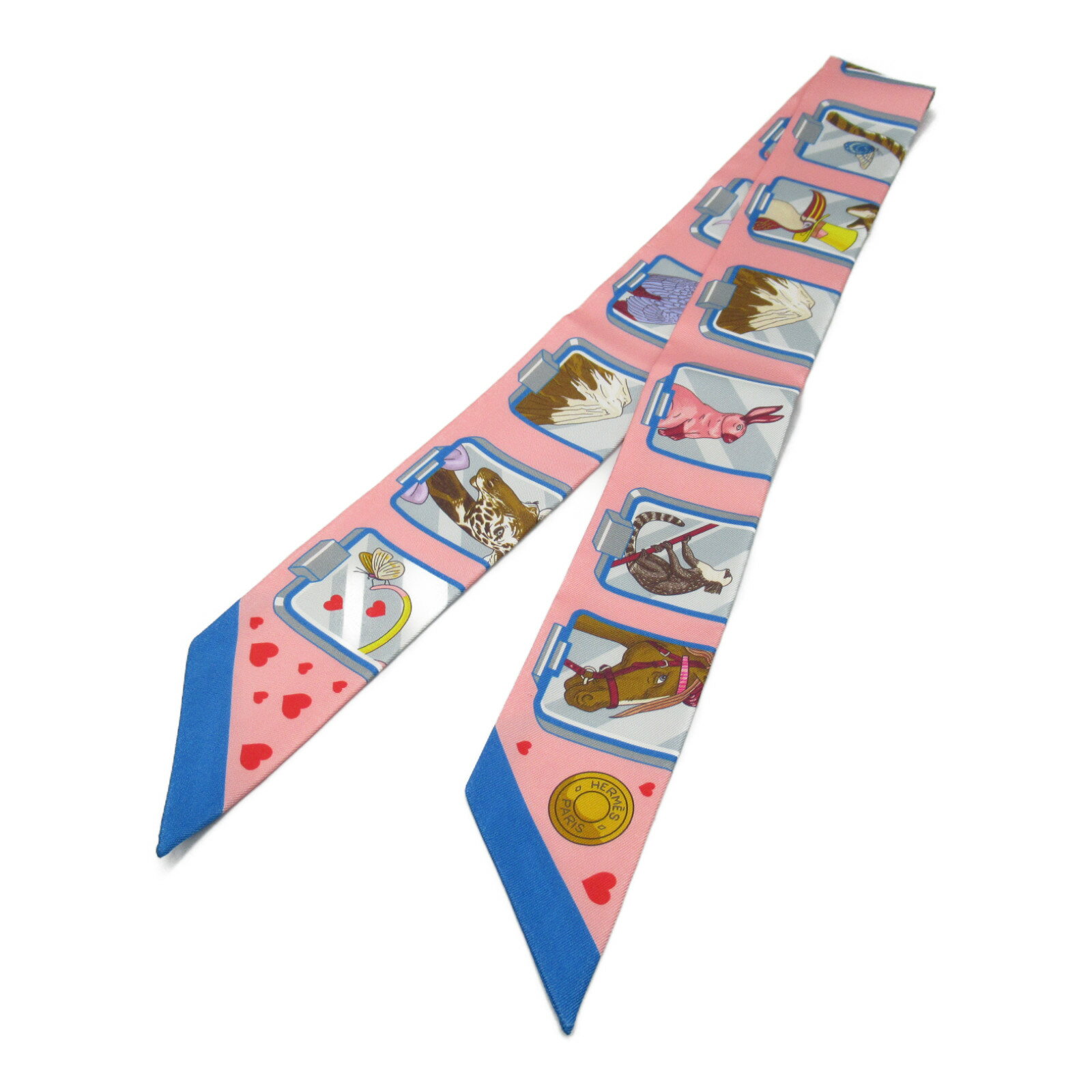 エルメス HERMES トゥイリー「Hermes Story」 スカーフ 衣料品 シルク レディース ピンク系 063875S 【中古】のサムネイル