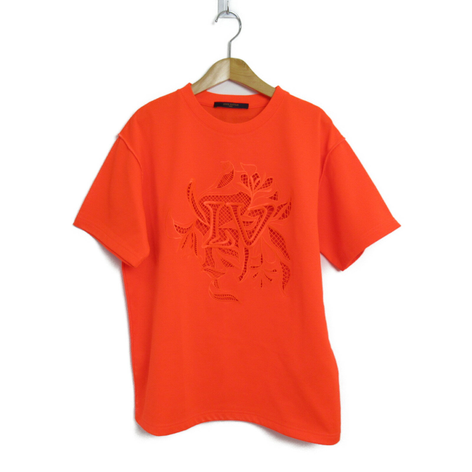 ルイ・ヴィトン LOUIS VUITTON LVヴェジェトゥルースエンブロイダーTシャツ 半袖Tシャツ 衣料品 トップス ポリエステル メンズ レディース オレンジ系 RM201TYSHIY88W 【中古】