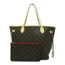 ▼12/24から!最大4万円OFFクーポン＆全品対象ポイント5倍▼ ルイ・ヴィトン LOUIS VUITTON ネヴァーフルMM トートバッグ バッグ PVCコーティングキャンバス モノグラム レディース ブラウン系 M41177 【中古】