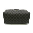 グッチ GUCCI コスメポーチ ポーチ バッグ レザー GGスプリーム レディース グレー系 572767UULBN1244 【新品】