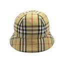 バーバリー BURBERRY バーバリーチェックハット ハット 帽子 ナイロン メンズ レディース ベージュ系 バーバリーチェック 8071150L 【新品】