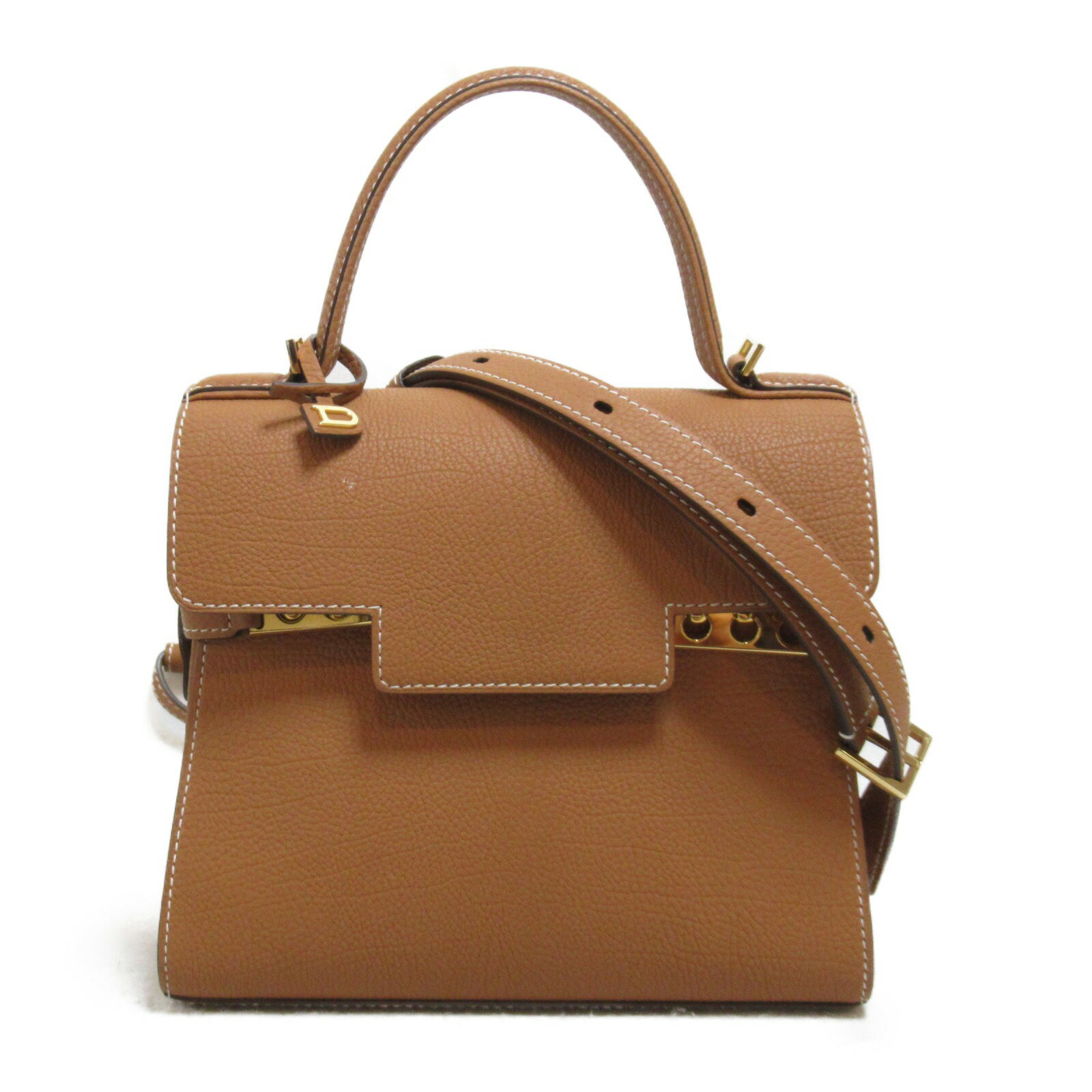 デルヴォー Delvaux タンペートPM 2wayショルダーバッグ 2wayショルダーバッグ バッグ カーフ（牛革） クリスピーカーフ レディース ブラウン系 キャメル AA0505 【中古】のサムネイル