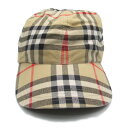 バーバリー BURBERRY ベースボールキャップ キャップ 帽子 コットン メンズ レディース ベージュ系 8075641XL 【新品】