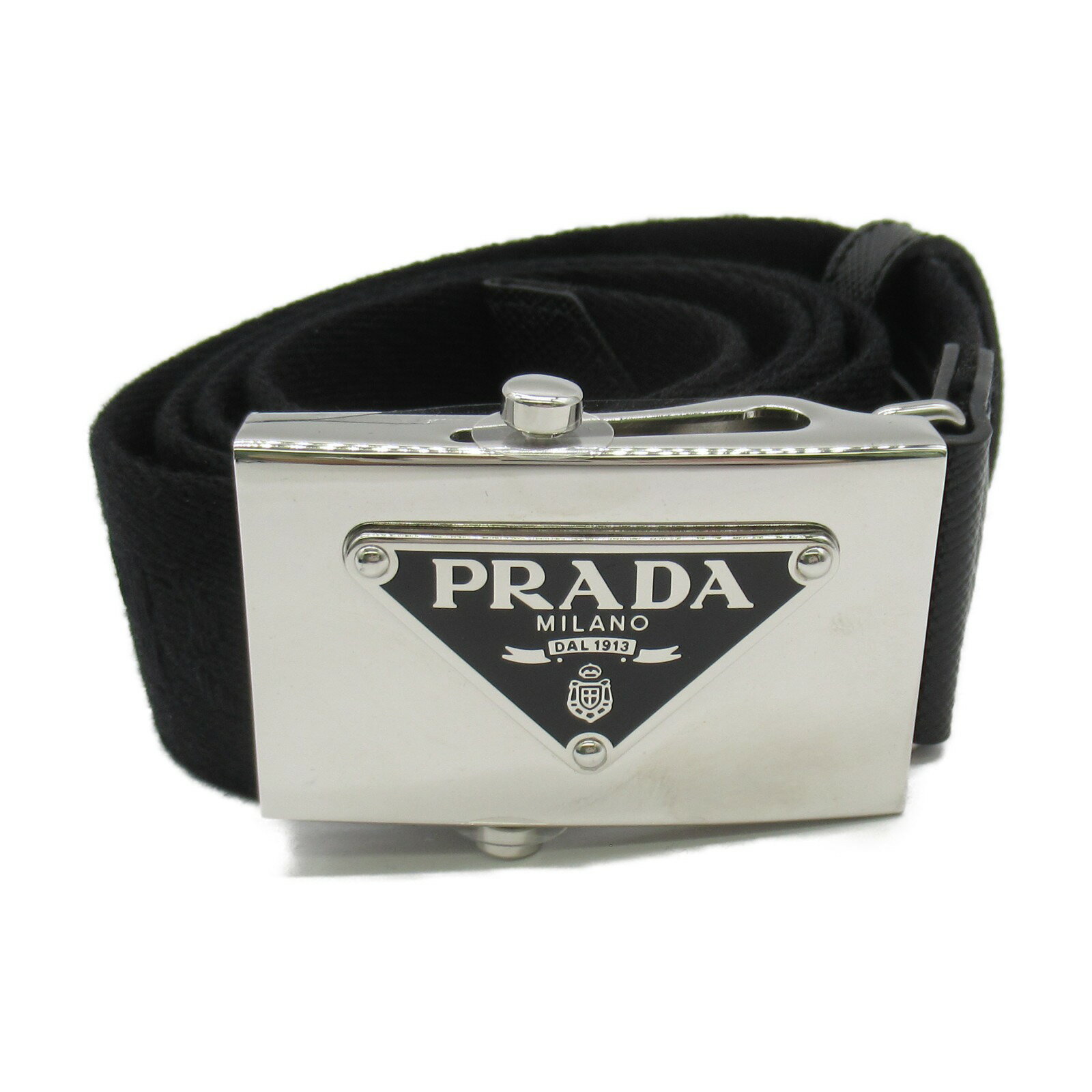 プラダ PRADA ベルト ベルト 衣料品 キャンバス レザー メンズ ブラック系 2CN085ZSLF000285 