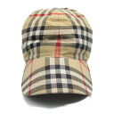 バーバリー BURBERRY ベースボールキャップ キャップ 帽子 コットン メンズ レディース ベージュ系 8075641L 【新品】