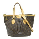 ▼1/24 20時より最大4万円OFFクーポン＆全品対象ポイント5倍▼ ルイ・ヴィトン LOUIS VUITTON パレルモPM2wayショルダーバッグ 2wayショルダーバッグ バッグ PVCコーティングキャンバス モノグラム レディース ブラウン系 M40145 【中古】