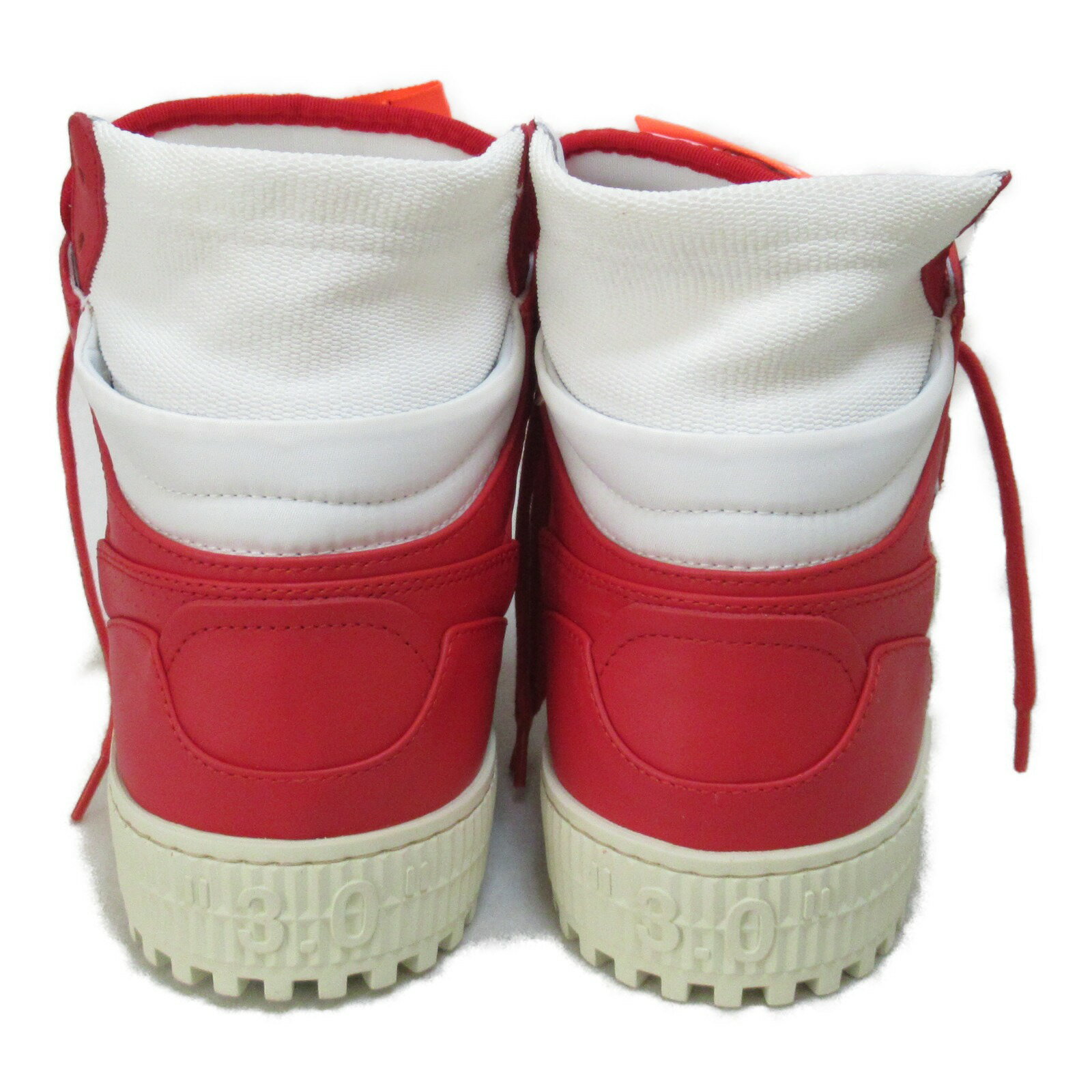 素敵★OFF-WHITE キャンバス&レザー ハイカットスニーカー 楽天市場】オフホワイト OFF-WHITE ハイカットスニーカー