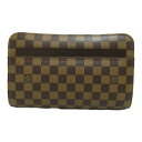 ルイ・ヴィトン LOUIS VUITTON サンルイ セカンドバッグ クラッチバッグ バッグ PVCコーティングキャンバス ダミエ メンズ ブラウン系 N51993 【中古】