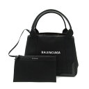 バレンシアガ BALENCIAGA ネイビーカバス レオパード柄 トートバッグ バッグ キャンバス レディース ブラック系 3399332AAME1092 【新品】