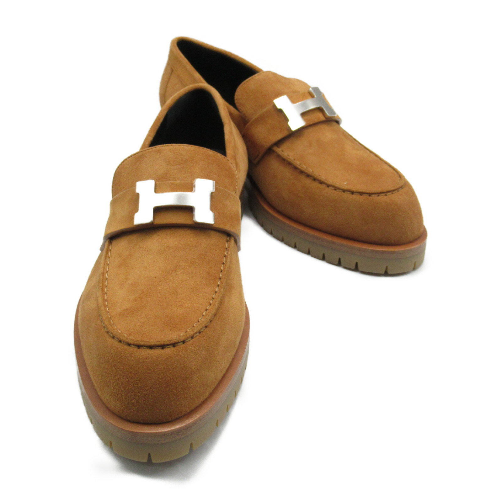 エルメス HERMES モカシン 《フォーブル》 モカシン 靴 スウェード レディース ブラウン系 【中古】のサムネイル