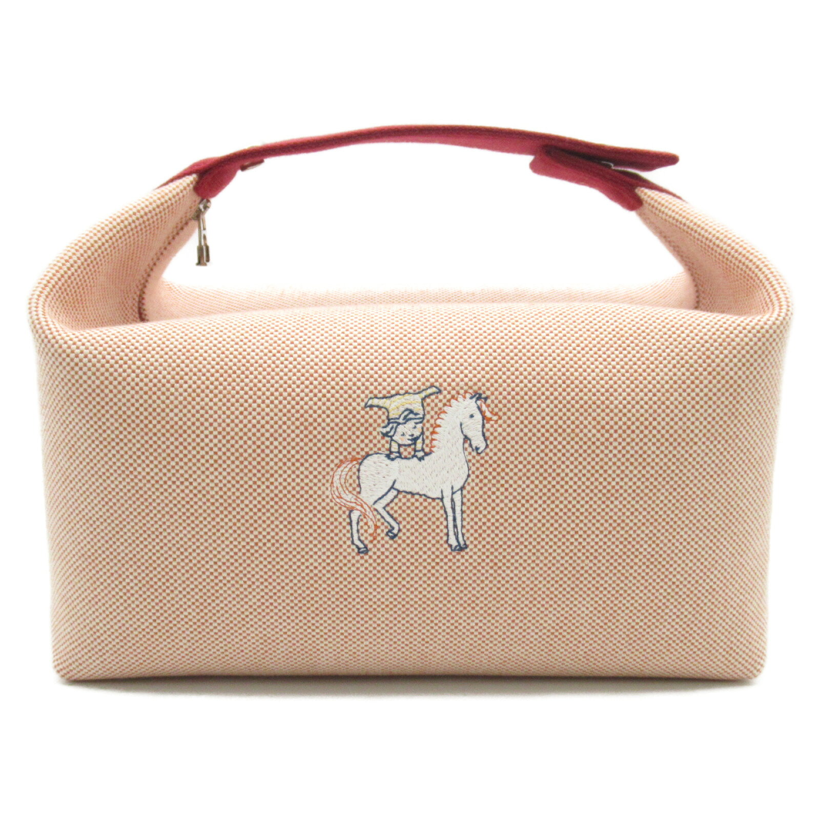 エルメス HERMES ブリッドアブラックガブリエルGM ハンドバッグ バッグ キャンバス トワルアッシュ レディース レッド系 【中古】