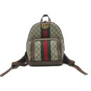 グッチ GUCCI リュックサック リュックサック バックパック バッグ PVCコーティングキャンバス レディース ベージュ系 547965 【中古】