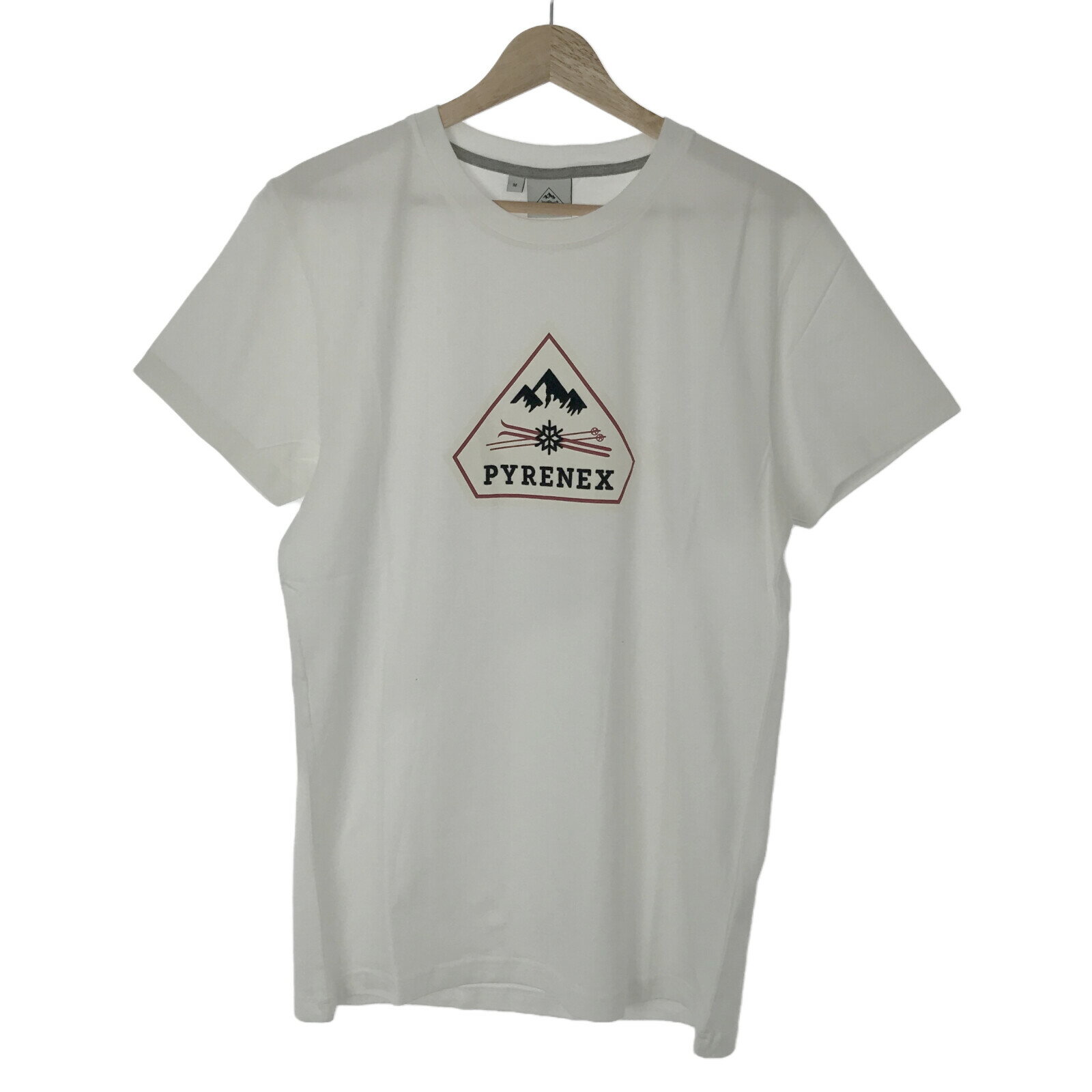 ピレネックス Pyrenex Tシャツ 半袖Tシャツ 衣料品 トップス コットン メンズ ホワイト系 HMN0091000M 【中古】