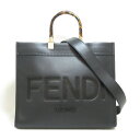 フェンディ FENDI 2Wayトートバッグ トートバッグ バッグ レザー レディース ブラック系 【中古】