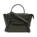 セリーヌ CELINE ベルトバッグ マイクロ ショルダーバッグ バッグ カーフ（牛革） レディース グレー系 チャコールグレー 185003ZVA 【中古】