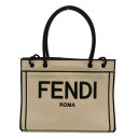 フェンディ FENDI トートバッグ トートバッグ バッグ キャンバス レディース ピンク系 ピンクベージュ 【中古】