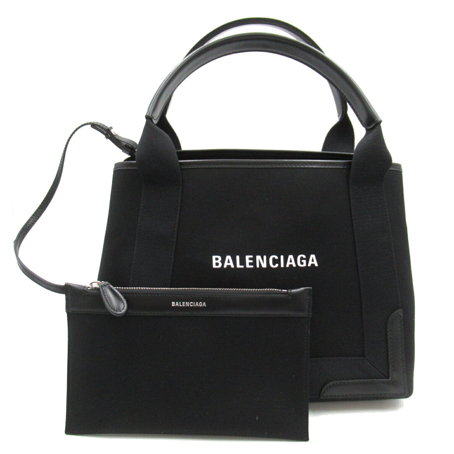 バレンシアガ トートバッグ（レディース） バレンシアガ BALENCIAGA ネイビー スモール カバス トートバッグ バッグ キャンバス レディース ブラック系 3399332HH3N1000 【新品】