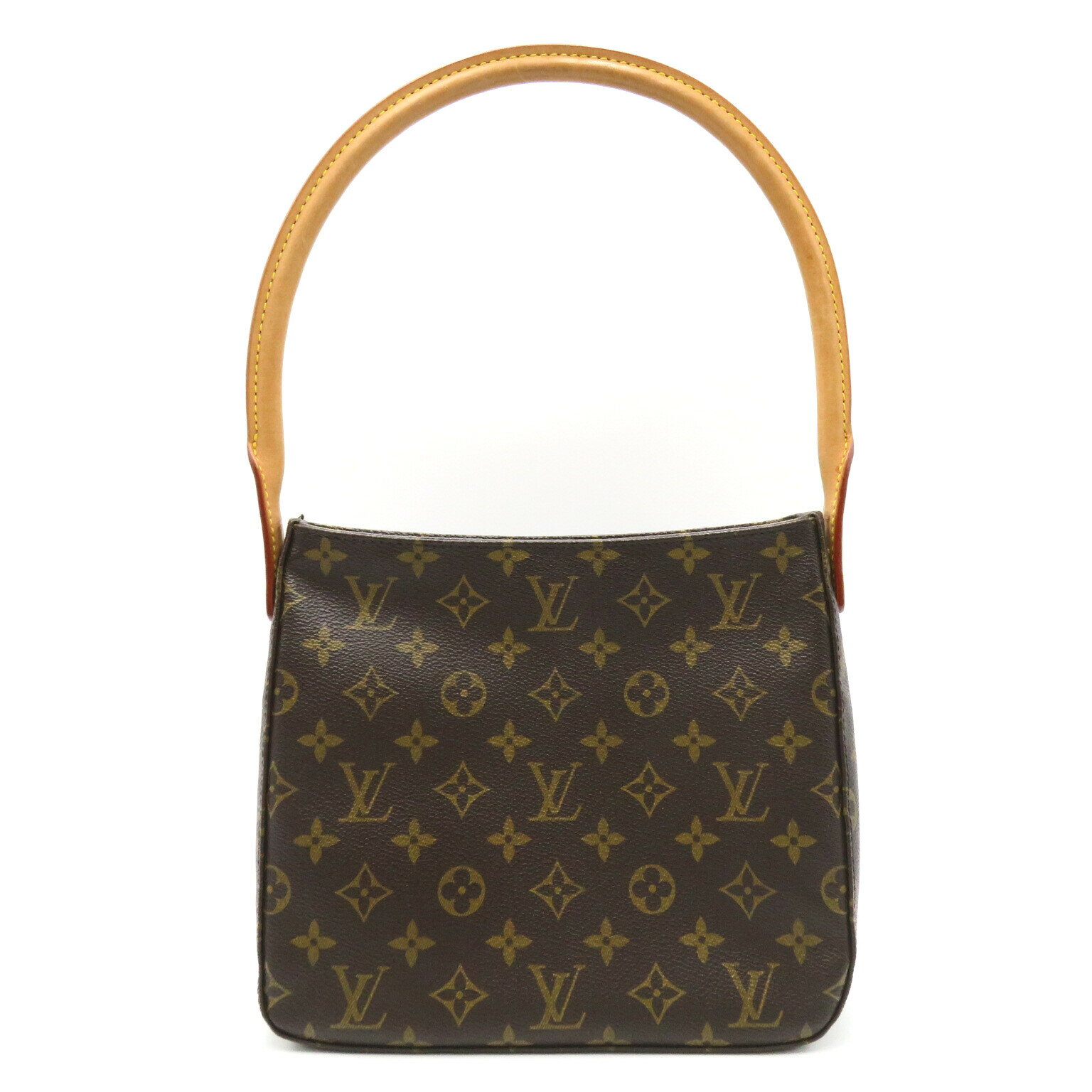 ルイ・ヴィトン LOUIS VUITTON ルーピングMM ショルダーバッグ バッグ PVCコーティングキャンバス モノグラム レディース ブラウン系 M..