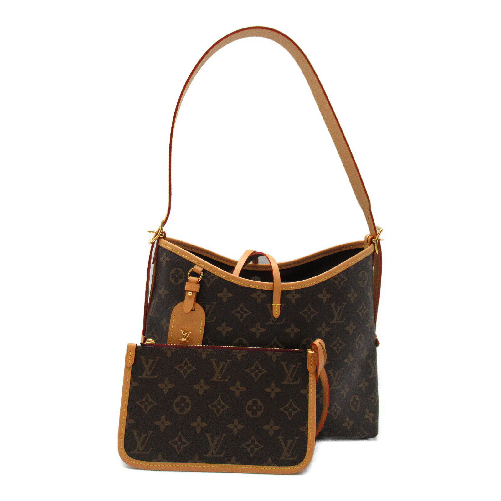 ルイ・ヴィトン LOUIS VUITTON キャリーオール NM PM ショルダーバッグ バッグ PVCコーティングキャンバス モノグラム レディース ブラ..