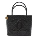 シャネル CHANEL 復刻 トート バッグ トートバッグ バッグ キャビアスキン(グレインドカーフ) レディース ブラック系 【中古】