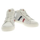 モンクレール MONCLER スニーカー スニーカー 靴 レザー キッズ ホワイト系 4M00010M2969P0734 【新品】