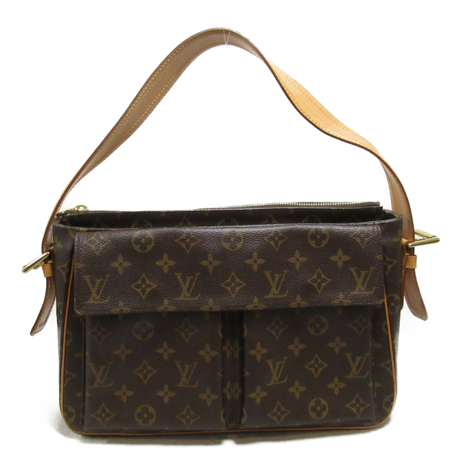 ルイ・ヴィトン LOUIS VUITTON ヴィバ シテGM　ショルダーバッグ ショルダーバッグ バッグ PVCコーティングキャンバス モノグラム レディース ブラウン系 M51163 【中古】