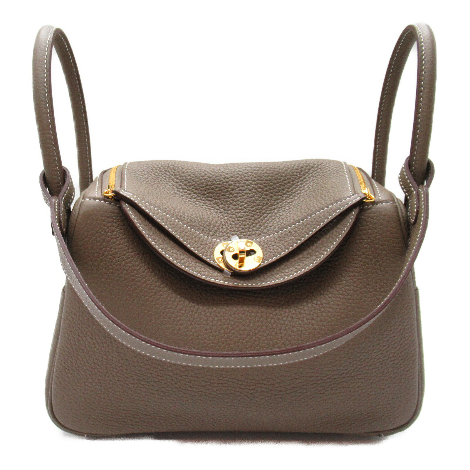 エルメス HERMES リンディ26 エトゥープ ショルダーバッグ ショルダーバッグ バッグ レザー トリヨンクレマンス レディース グレー系 WFA876BA 【中古】