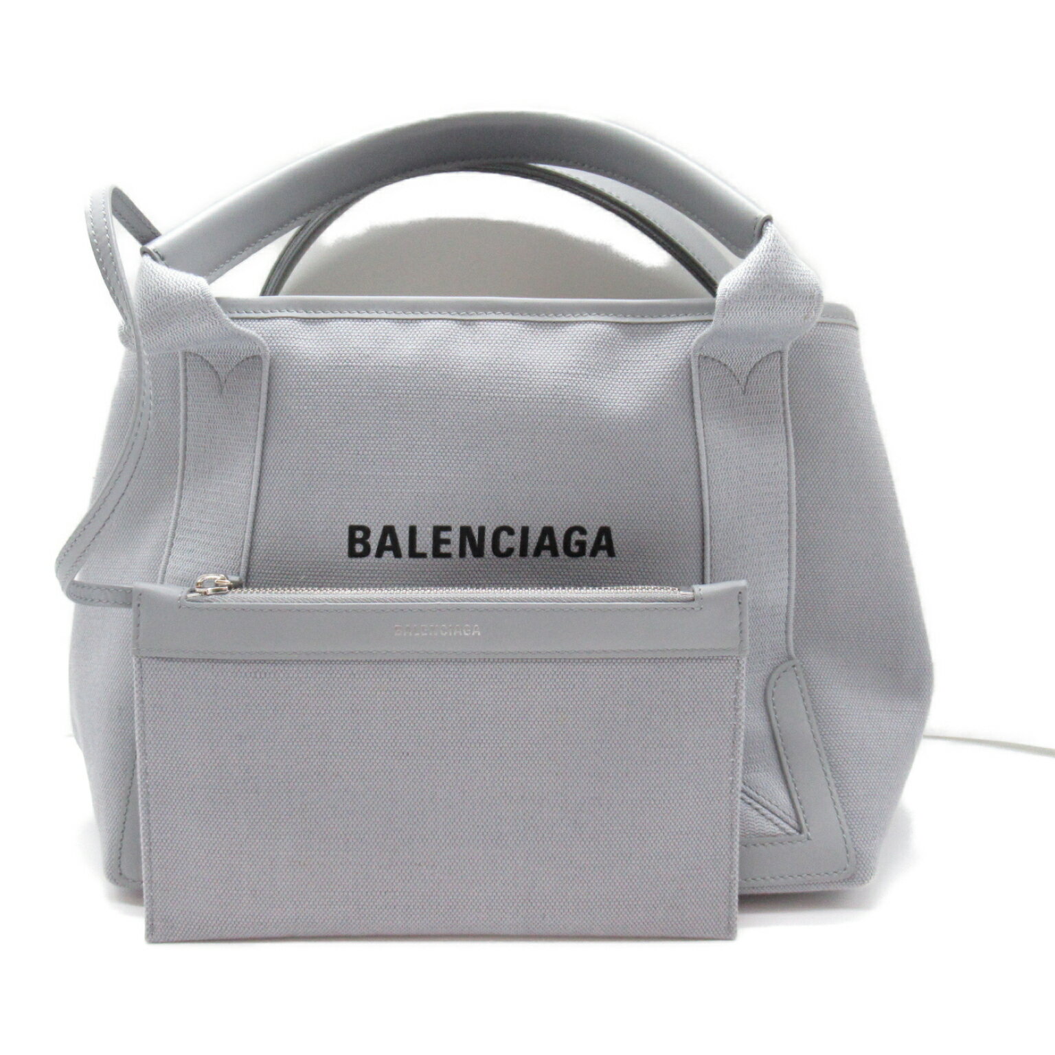 バレンシアガ BALENCIAGA カバス S トートバッグ バッグ キャンバス レディース グレー系 【中古】