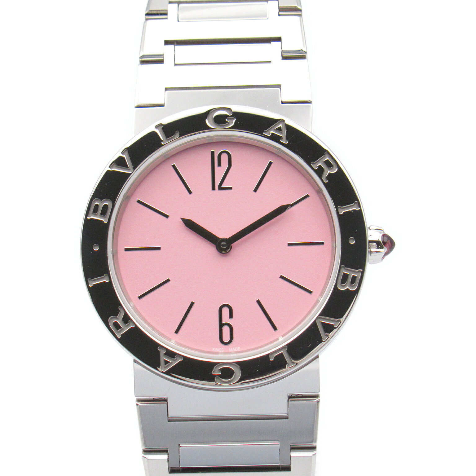 ブルガリ BVLGARI ブルガリ ブルガリ 腕時計 時計 ステンレススチール レディース ピンク系 103711 【中古】