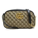 グッチ GUCCI GGマーモンド　ショルダーバッグ ショルダーバッグ バッグ GGキャンバス レザー レディース ブラック系 / ベージュ系 447632 【中古】