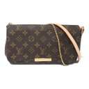 ルイ・ヴィトン LOUIS VUITTON フェイボリットMM ショルダーバッグ バッグ PVCコーティングキャンバス モノグラム レディース ブラウン系 M40718 【中古】