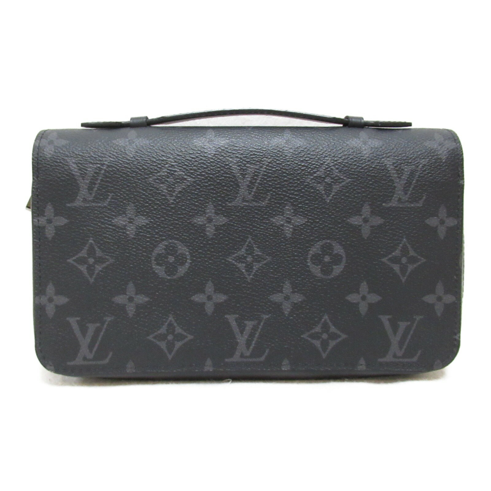 ルイ・ヴィトン LOUIS VUITTON ジッピーXL ラウンド長財布 ラウンド長財布 財布 PVCコーティングキャンバス モノグラム・エクリプス メンズ ブラック系 M61698 【中古】