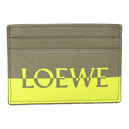 ロエベ 名刺入れ（メンズ） ロエベ LOEWE カードケース カードケース アクセサリー レザー メンズ レディース ブラウン系 イエロー C314322X011817 【新品】