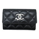 シャネル CHANEL コインケース 財布 ラムスキン（羊革） レディース ブラック系 【中古】